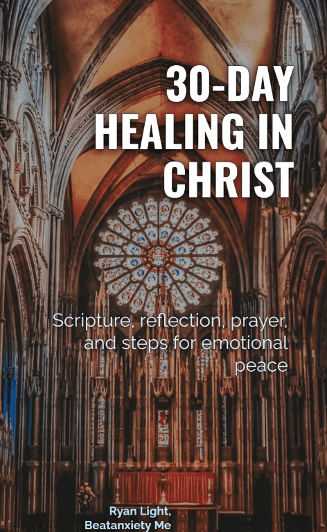 Christian Anxiety Depression Workbook | Beatanxiety image of a church for a workbook